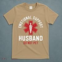 Funny Emotional Support Husband Do Not Pet T-Shirt thumb 5
