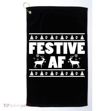 Festive AF Christmas Golf Towel