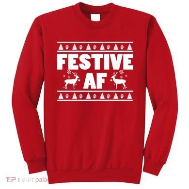 Festive AF Christmas Sweatshirt