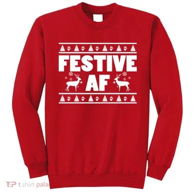 Festive AF Christmas Sweatshirt