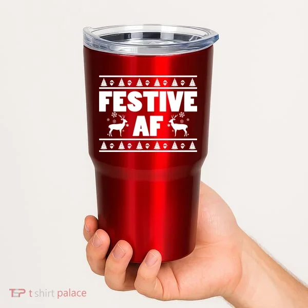 Festive AF Christmas Tumbler