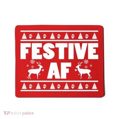 Festive AF Christmas Mousepad