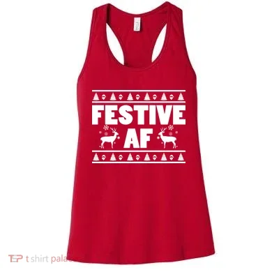 Festive AF Christmas Women's Tank Top