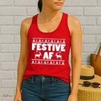 Festive AF Christmas Women's Tank Top thumb 2
