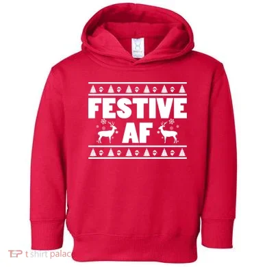 Festive AF Christmas Toddler Hoodie