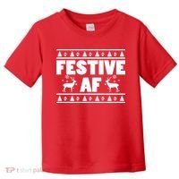 Festive AF Christmas Toddler T-Shirt thumb 0