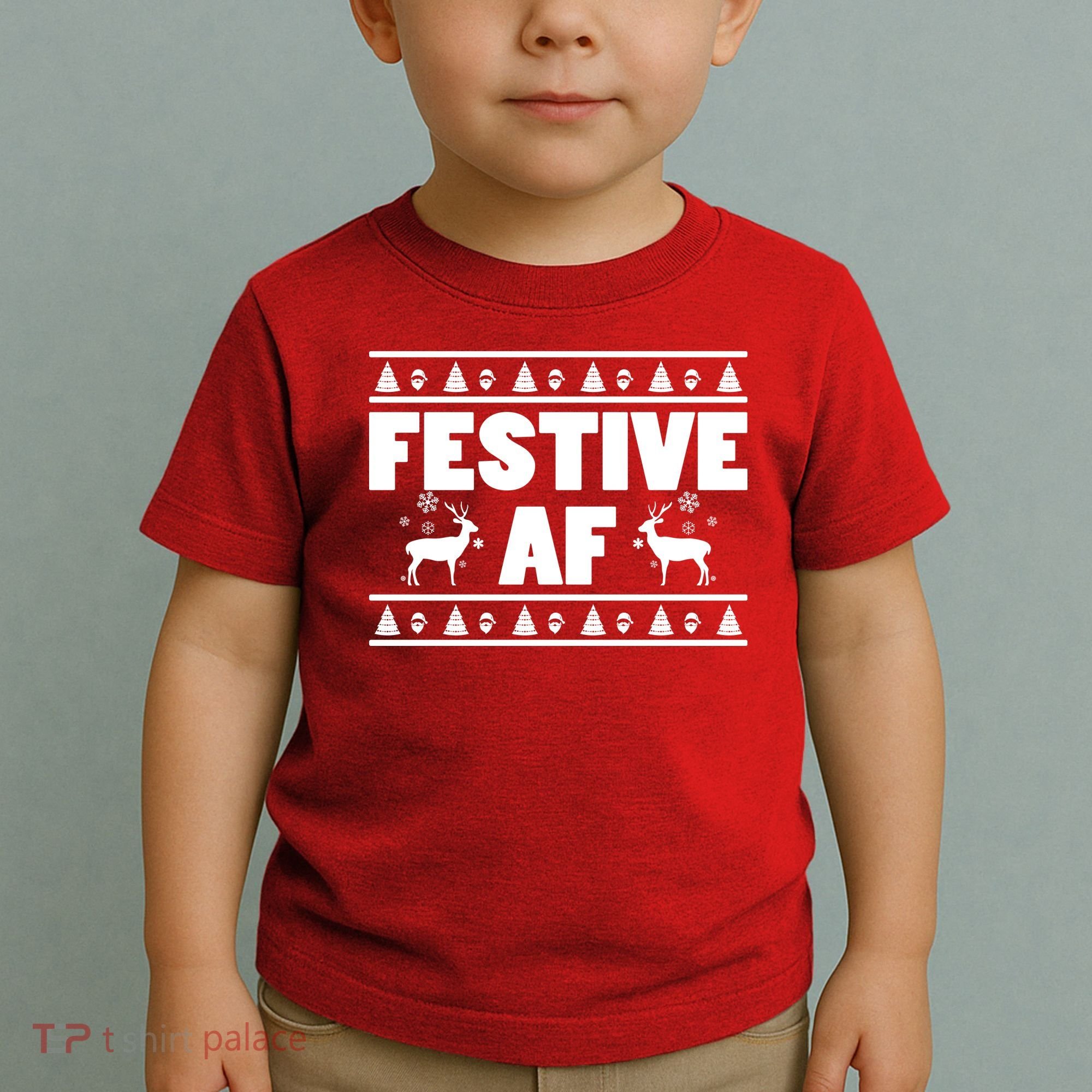 Festive AF Christmas Toddler T-Shirt