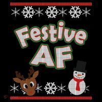 Festive AF Ugly Christmas Sweater Bucket Hat thumb 4