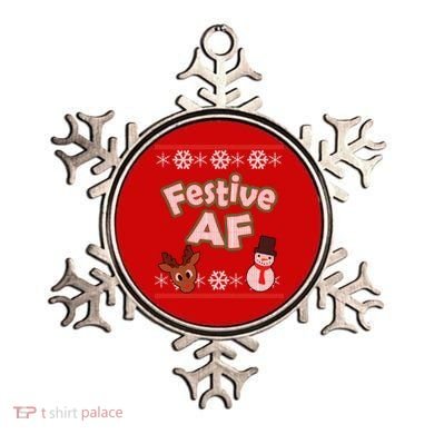 Festive AF Ugly Christmas Sweater Ornament