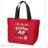 Festive AF Ugly Christmas Sweater Tote Bag thumb 3