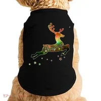 Festive Christmas Leaping Reindeer Doggie Tank thumb 0
