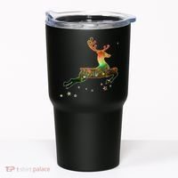 Festive Christmas Leaping Reindeer Tumbler thumb 0