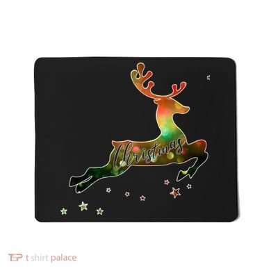 Festive Christmas Leaping Reindeer Mousepad