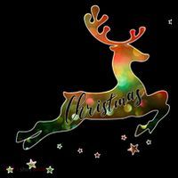 Festive Christmas Leaping Reindeer Ornament thumb 1