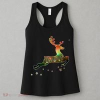Festive Christmas Leaping Reindeer Women's Tank Top thumb 3