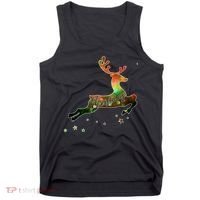 Festive Christmas Leaping Reindeer Tank Top thumb 0
