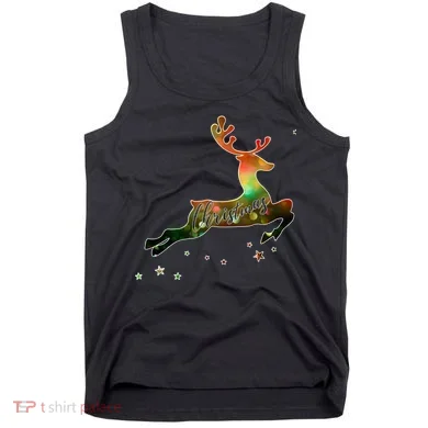 Festive Christmas Leaping Reindeer Tank Top