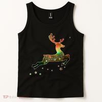 Festive Christmas Leaping Reindeer Tank Top thumb 2