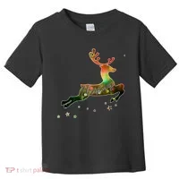 Festive Christmas Leaping Reindeer Toddler T-Shirt thumb 0