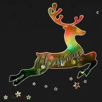 Festive Christmas Leaping Reindeer Women's T-Shirt thumb 6