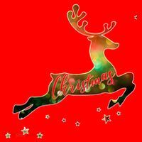 Festive Christmas Leaping Reindeer Santa Hat thumb 1