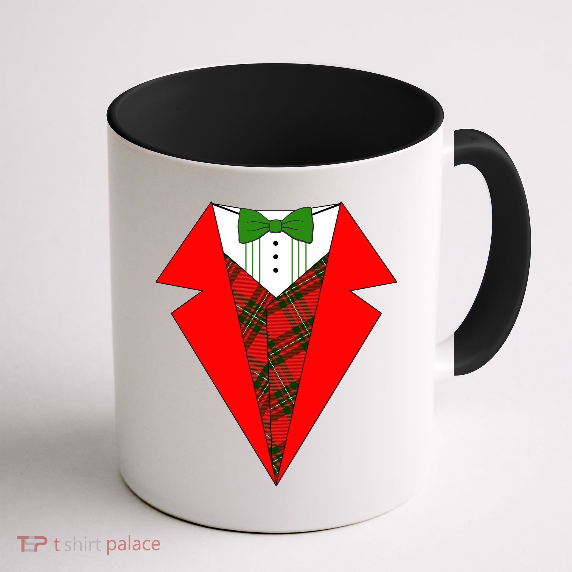 Festive Christmas Red Tuxedo Coffee Mug