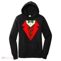 Festive Christmas Red Tuxedo Women's Hoodie thumb 0