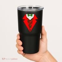 Festive Christmas Red Tuxedo Tumbler thumb 2