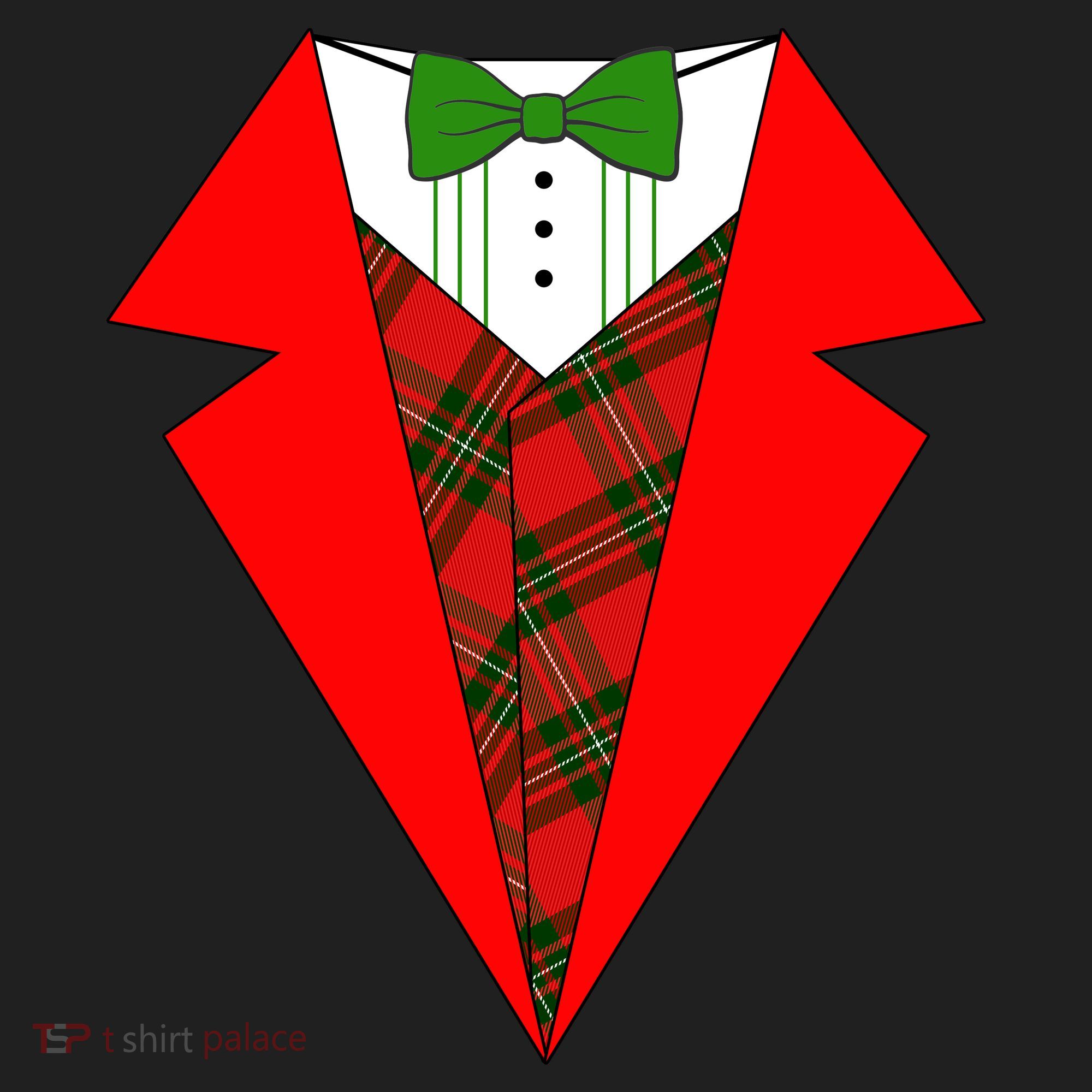 Festive Christmas Red Tuxedo Tumbler