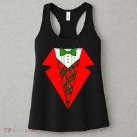 Festive Christmas Red Tuxedo Women's Tank Top thumb 3