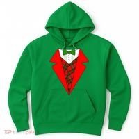 Festive Christmas Red Tuxedo Hoodie thumb 0
