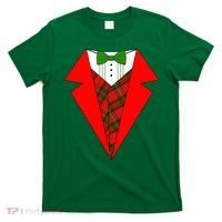 Festive Christmas Red Tuxedo T-Shirt thumb 0