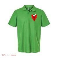 Festive Christmas Red Tuxedo Polo thumb 0