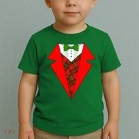 Festive Christmas Red Tuxedo Toddler T-Shirt thumb 2