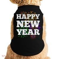 Festive Happy New Year Fireworks Doggie Tank thumb 0