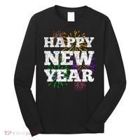 Festive Happy New Year Fireworks Long Sleeve Shirt thumb 0
