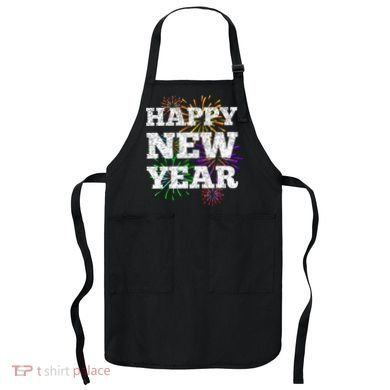 Festive Happy New Year Fireworks Apron