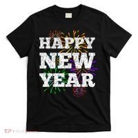 Festive Happy New Year Fireworks T-Shirt thumb 0