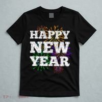 Festive Happy New Year Fireworks T-Shirt thumb 5