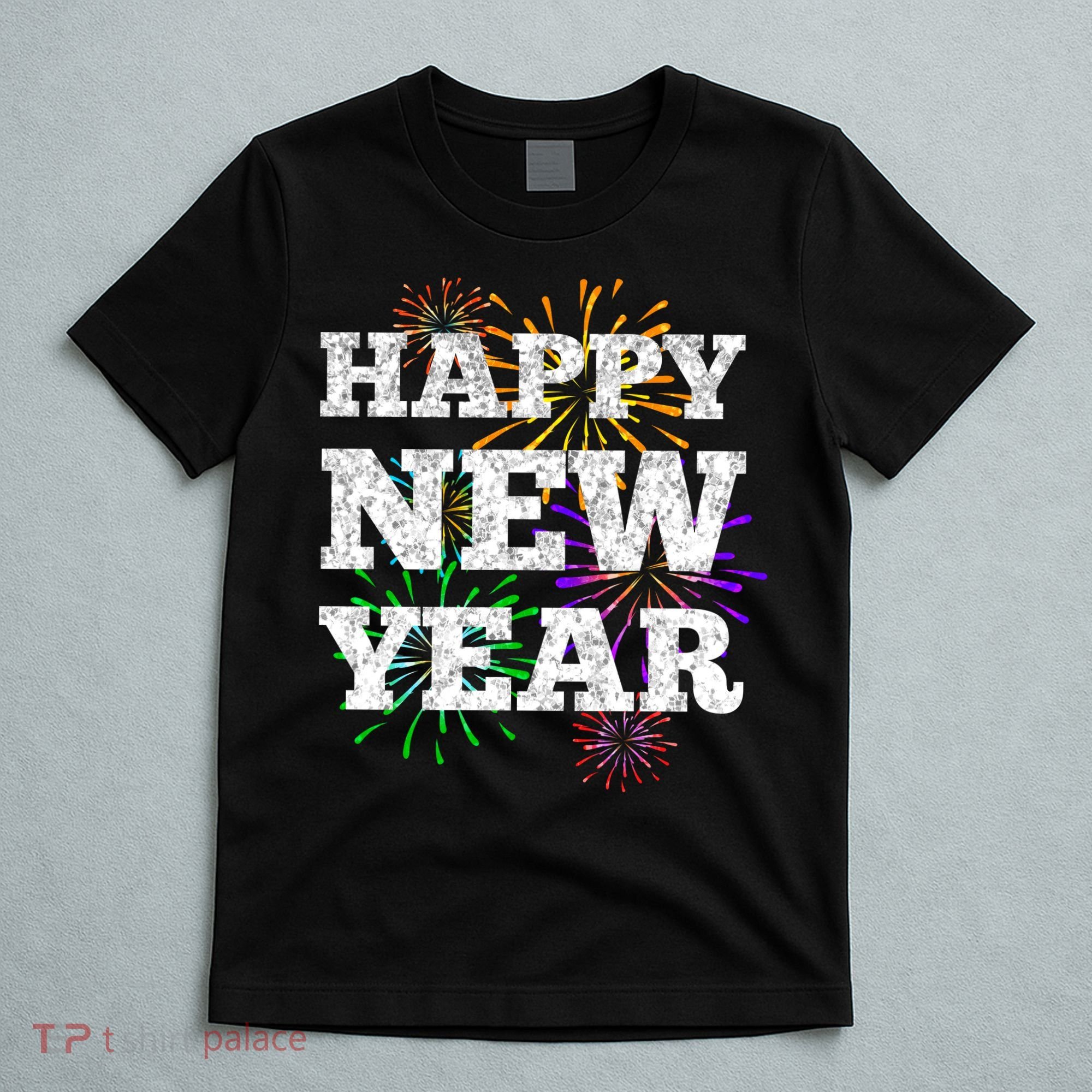 Festive Happy New Year Fireworks T-Shirt