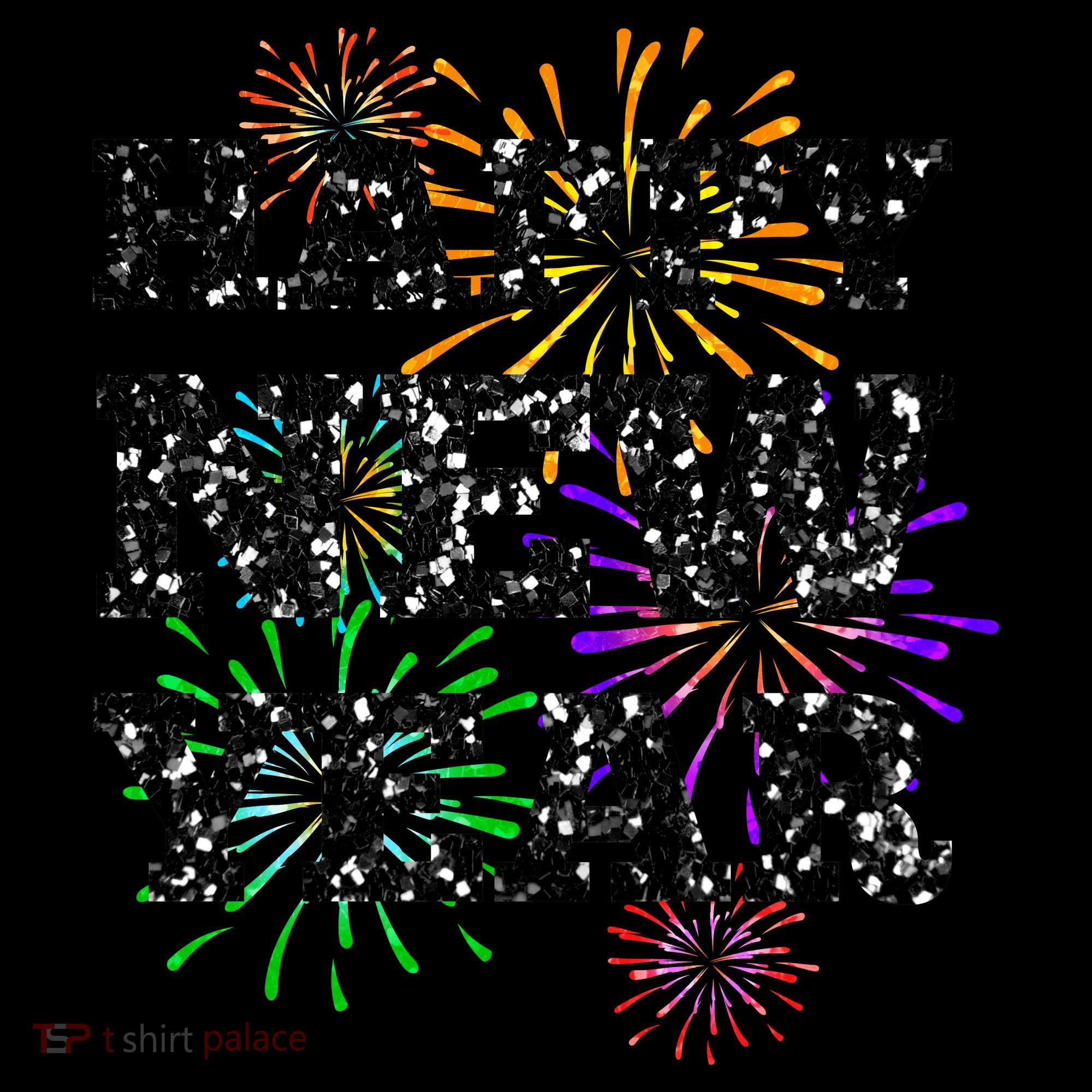 Festive Happy New Year Fireworks Coffee Mug