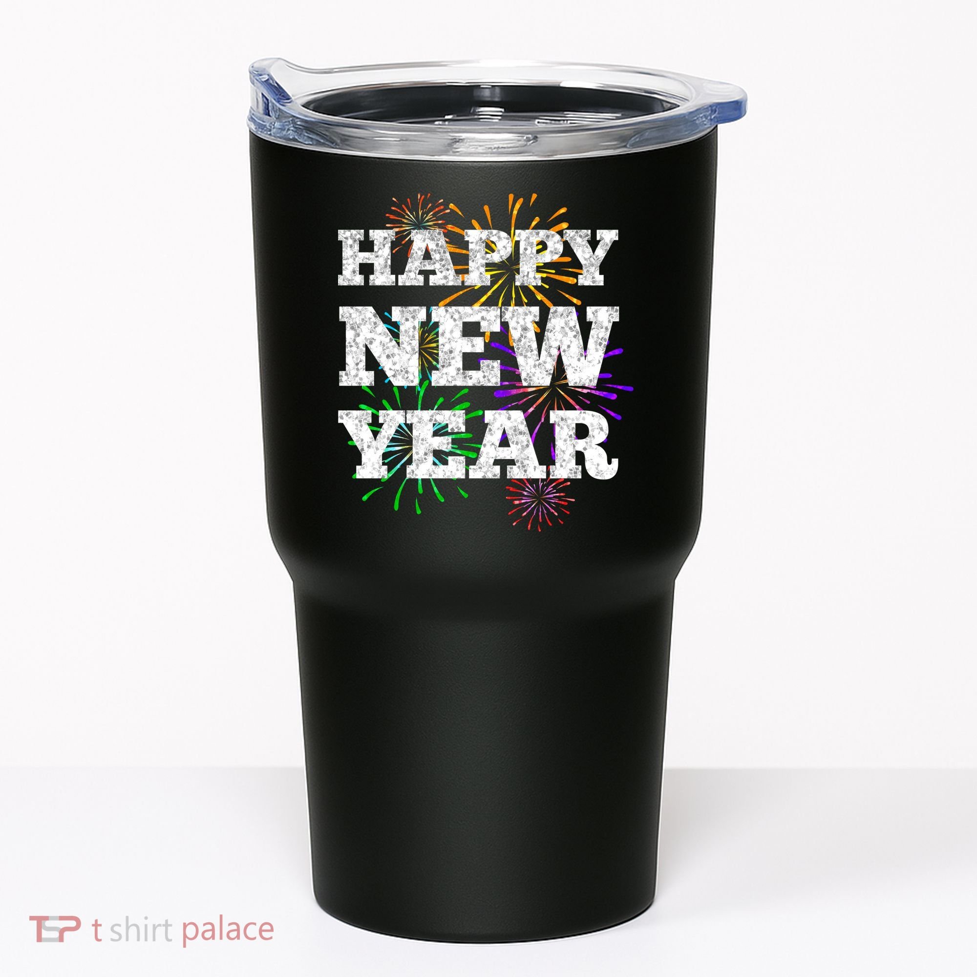 Festive Happy New Year Fireworks Tumbler