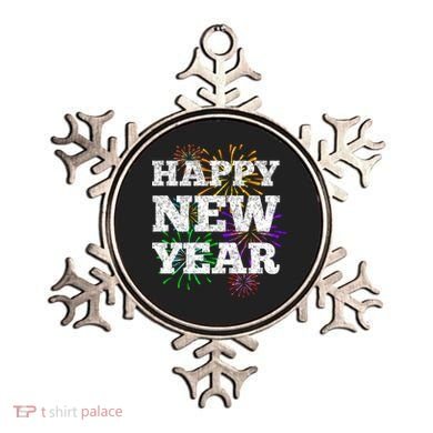 Festive Happy New Year Fireworks Ornament