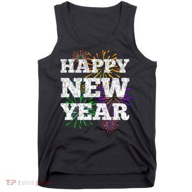 Festive Happy New Year Fireworks Tank Top