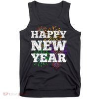 Festive Happy New Year Fireworks Tank Top thumb 0