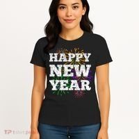 Festive Happy New Year Fireworks Women's T-Shirt thumb 4