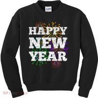 Festive Happy New Year Fireworks Kids Sweatshirt thumb 0