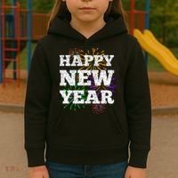 Festive Happy New Year Fireworks Kids Hoodie thumb 3