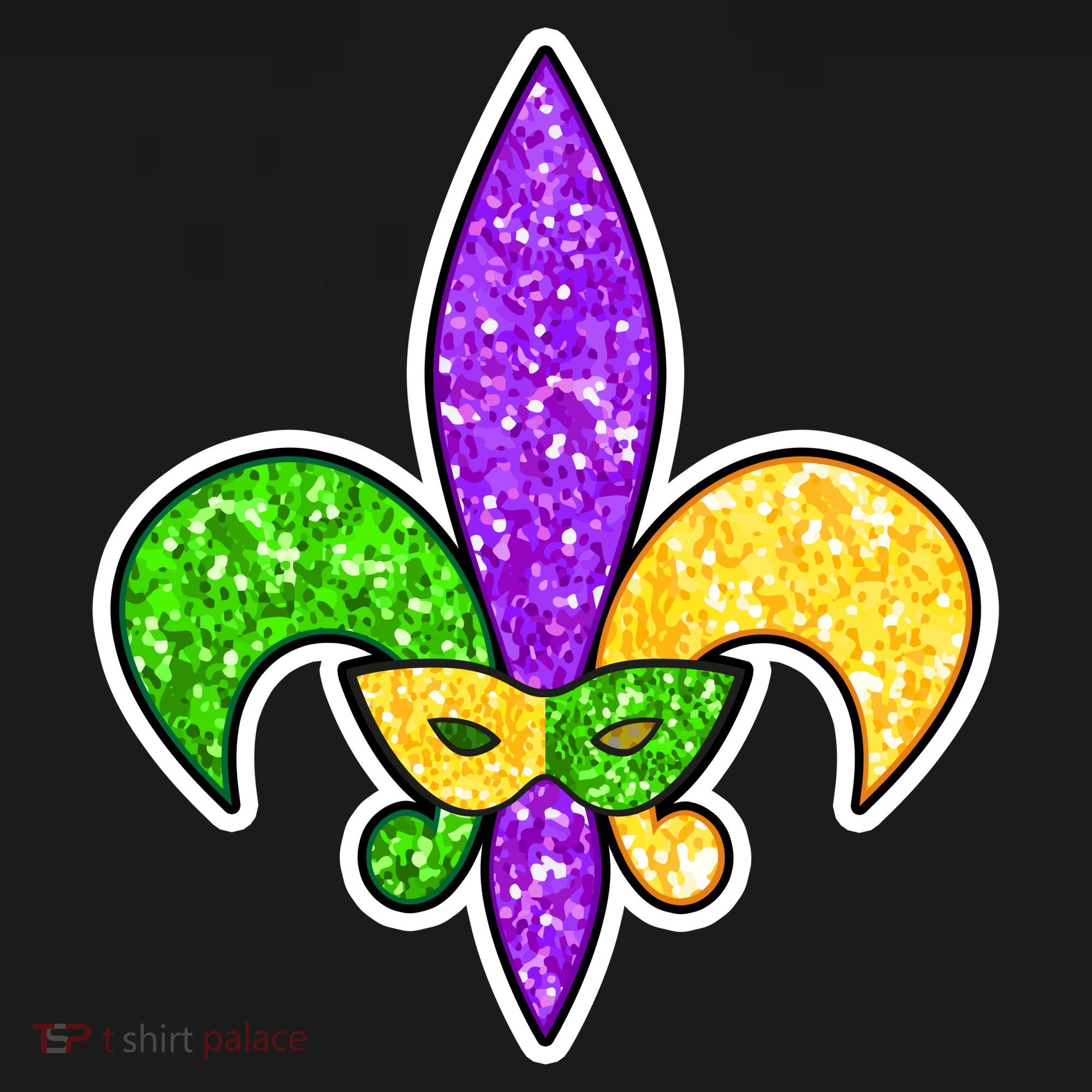 Festive Mardi Gras Fleur De Lis And Party Mask Doggie Tank