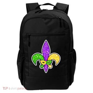 Festive Mardi Gras Fleur De Lis And Party Mask Backpack